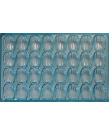 Plaque madeleines 37,8x27,6x h 15,8 mm - 11,5 gr