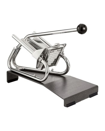 Coupe-frites professionnel sur socle epoxy - couteau étamé + poussoir 10 mm