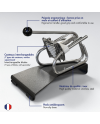 Coupe-frites professionnel sur socle epoxy - couteau étamé + poussoir 10 mm