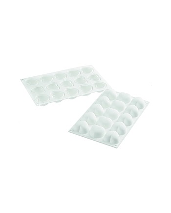 Moule silicone 15 coeurs bombés cupido