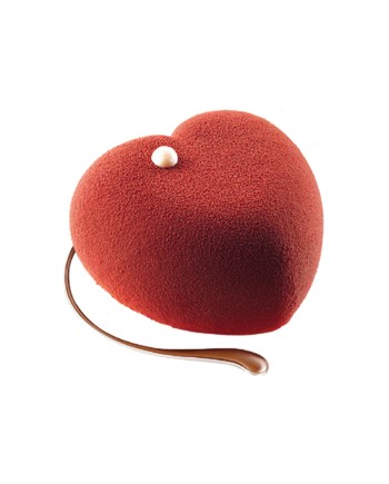 Moule silicone 8 coeurs bombés amorini