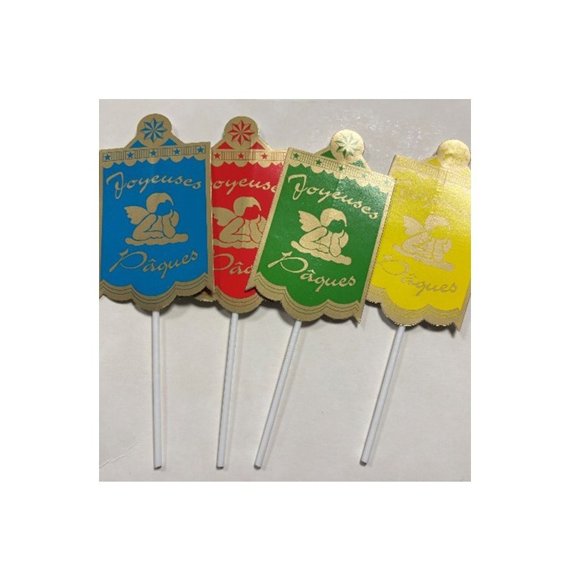 Paquet de 100 fanions Pâques carton