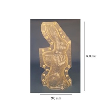 Moule plexi lapin avec hotte 620 mm