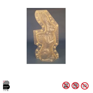 Moule plexi lapin avec hotte 620 mm